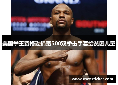 美国拳王费格逊捐赠500双拳击手套给贫困儿童